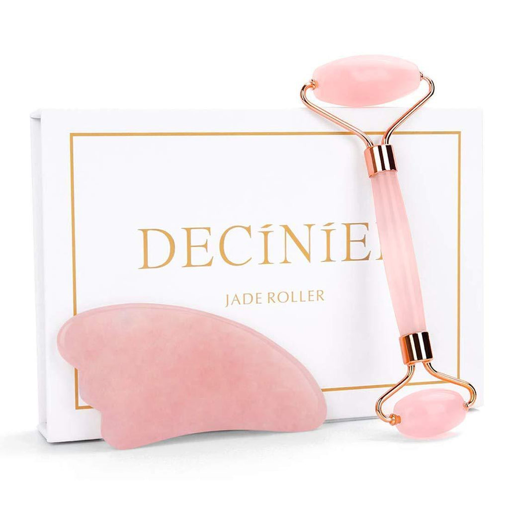 Coffret soin visage rouleau quartz rose et gua sha
